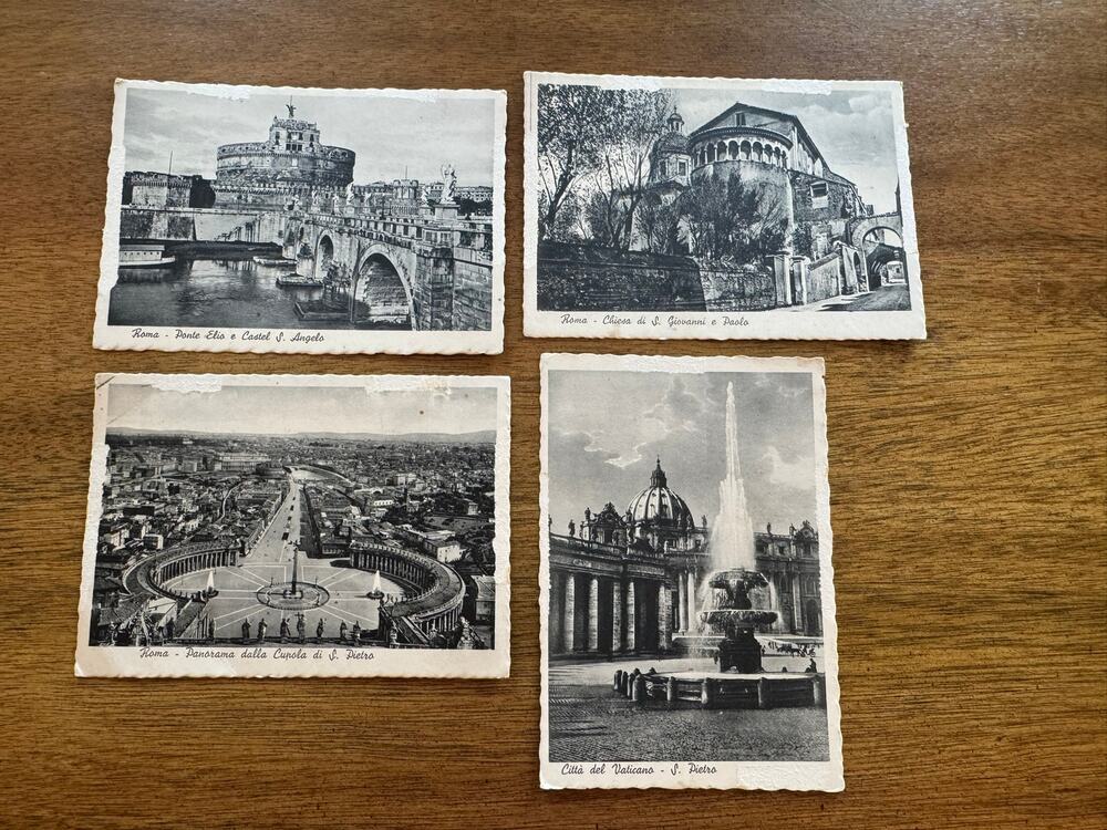 Vintage Alterocca Terni Rome Vatican Postcards Lot of 4 Italy RPPC Views